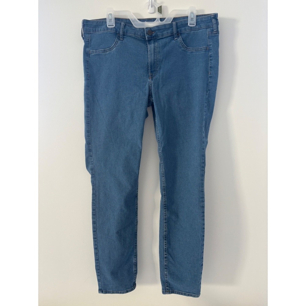 H&M Womens‎ Size 16 Blue Denim Jeans 98%Cotton 2% Elastane Slim Fit Casual Pants